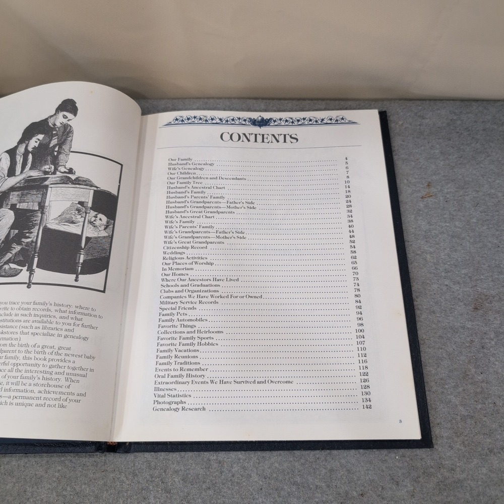 Our Family Tree A History of Our Family Genealogy Record Book 1977 Poplar Books - Picture 3 of 5